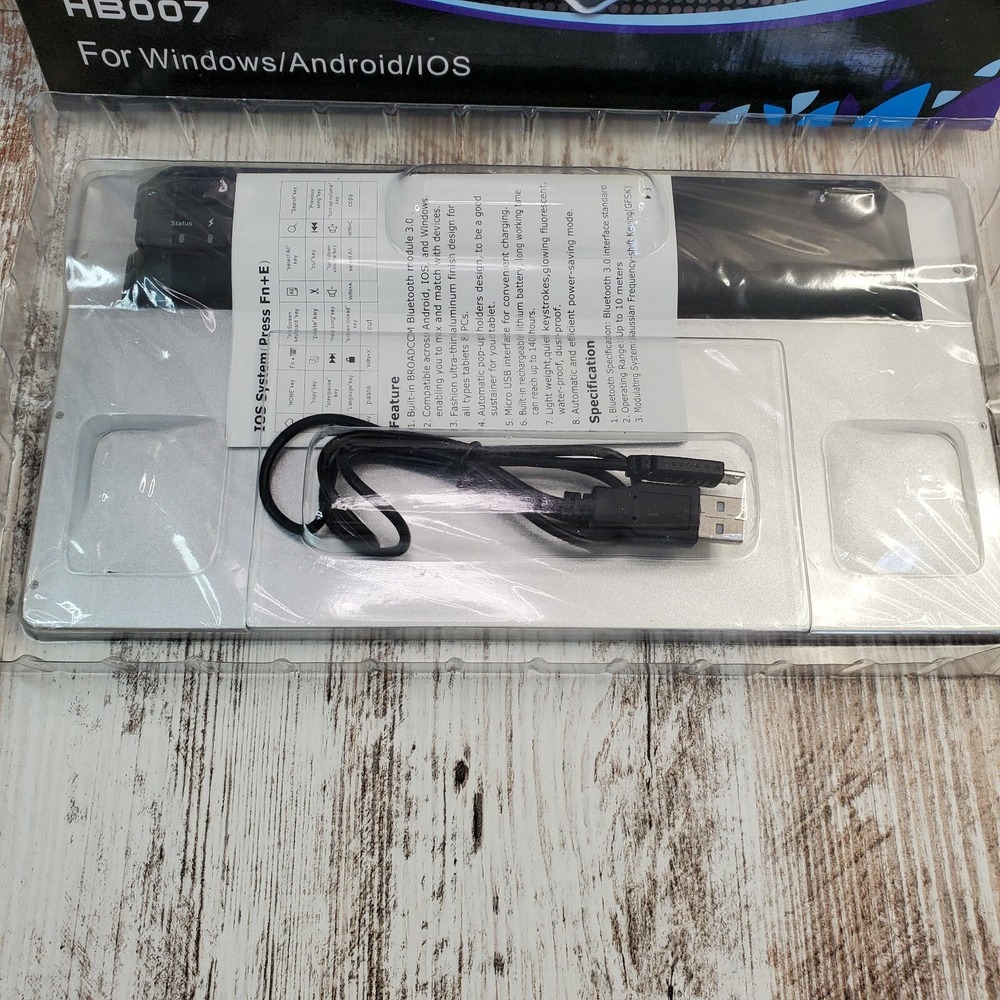 Lumsing HB007 Ultra-thin Wireless Keyboard Bluetooth For Android/iOS/Windows - Picture 3 of 5